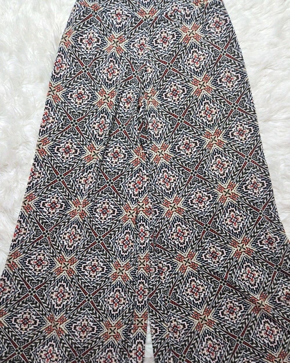 Roz &  Palazzo Geometric Print Stretch Wide-Leg Pull-On Pants Size Medium - Picture 7 of 7